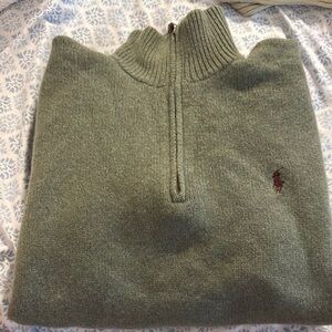 Polo by Ralph Lauren Green Zip Up Sweater